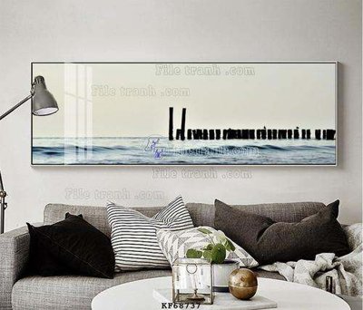 File tranh File tranh hiện đại pha lê gương KF68737 (bản gốc) treo quán cafe