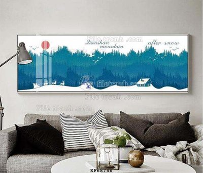 File in ấn File tranh hiện đại pha lê gương KF68746 (bản gốc) sắc nét