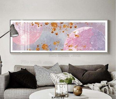 File gốc File tranh hiện đại pha lê gương KF68782 (in lụa) trang trí tường