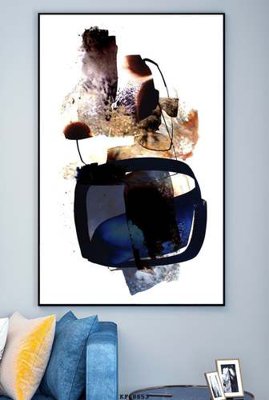 Hình ảnh file gốc File tranh hiện đại pha lê gương KF68853 cho in UV