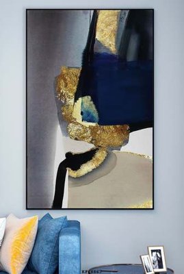 File tranh File tranh hiện đại pha lê gương KF68867 (bản gốc) treo quán cafe