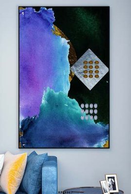 Download file File tranh hiện đại pha lê gương KF68967 (gốc) in mica đèn LED