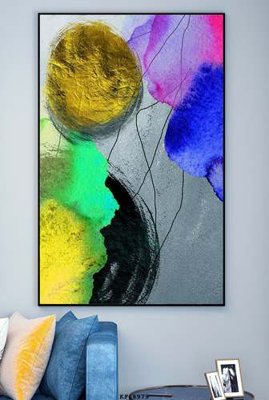 File tranh File tranh hiện đại pha lê gương KF68979 (bản gốc) in lụa 5D