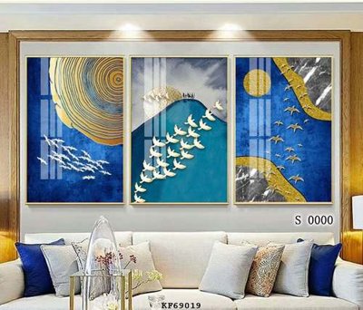 Tải file PSD File tranh hiện đại pha lê gương KF69019 (nguyên layer) để in