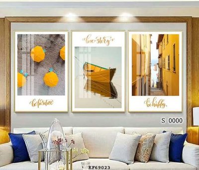 File in ấn File tranh hiện đại pha lê gương KF69023 (bản gốc) chất lượng cao