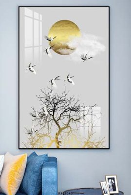 File ảnh File tranh hiện đại pha lê gương KF69040 (gốc) in PP, decal