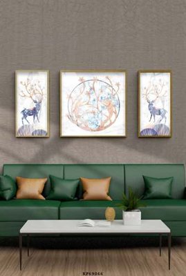 File gốc File tranh hiện đại pha lê gương KF69066 (in tráng gương) ốp tường