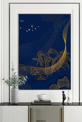 File gốc File tranh hiện đại pha lê gương KF69075 (in lụa) cao cấp