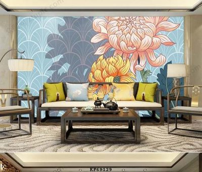 File gốc File tranh hiện đại pha lê gương KF69129 (trang trí) phòng làm việc