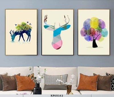 Chi tiết file ảnh File tranh hiện đại pha lê gương KF69162 sắc nét