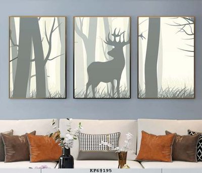 File gốc File tranh hiện đại pha lê gương KF69195 (in tráng gương) hiện đại