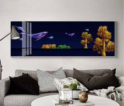 File tranh File tranh hiện đại pha lê gương KF69251 (gốc) chủ đề thiên nhiên