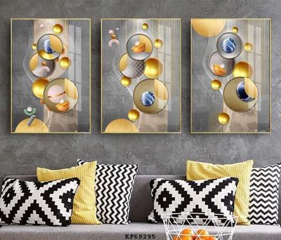 Ảnh gốc File tranh hiện đại pha lê gương KF69295 (nét căng) in mica