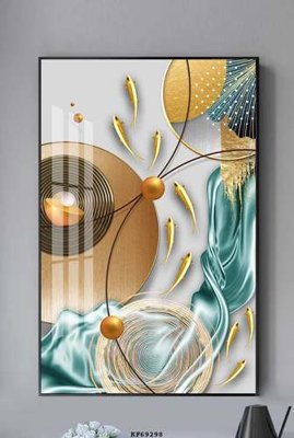 File gốc File tranh hiện đại pha lê gương KF69298 (in ấn) màu sắc trung thực