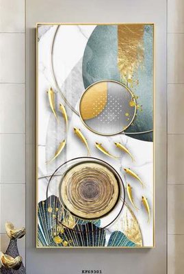 File tranh in mica File tranh hiện đại pha lê gương KF69301 (độ phân giải cao)