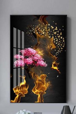 Download file gốc File tranh hiện đại pha lê gương KF69322 (dùng cho in ấn)