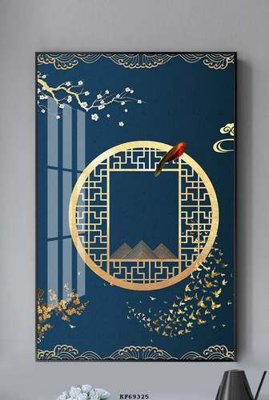 File gốc File tranh hiện đại pha lê gương KF69325 (phiên bản chuẩn) để in ấn