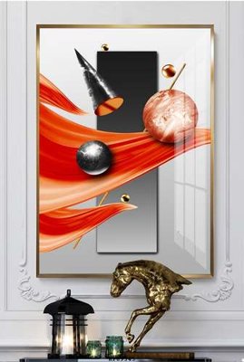 Ảnh gốc File tranh hiện đại pha lê gương KF69345 (độ nét cao) in mica