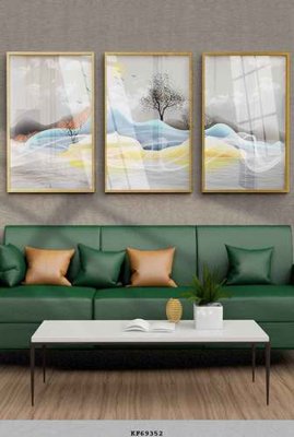 File tranh File tranh hiện đại pha lê gương KF69352 (bản gốc) in lụa 3D