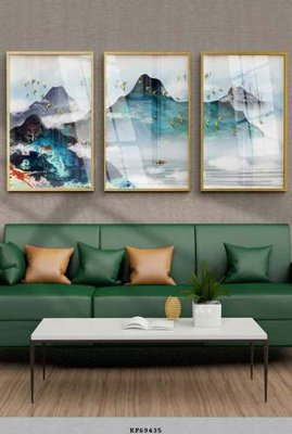 File in trần File tranh hiện đại pha lê gương KF69435 (bản gốc 3D) sống động