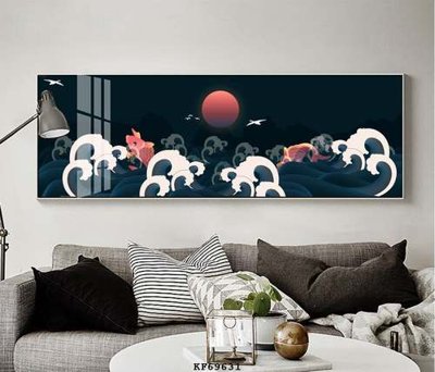 File tranh gốc in trần nhà File tranh hiện đại pha lê gương KF69631 3D