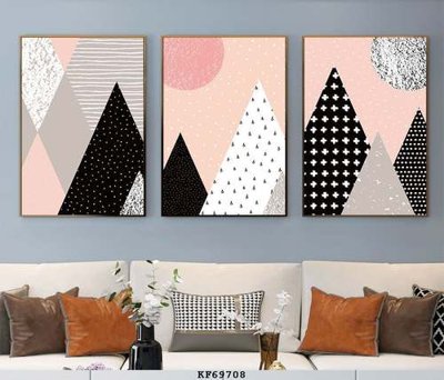 File in trần File tranh hiện đại pha lê gương KF69708 (file gốc) xuyên sáng