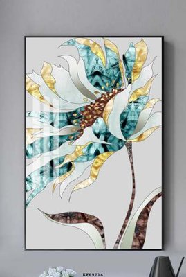 File in ấn chuyên nghiệp File tranh hiện đại pha lê gương KF69714 (file gốc)