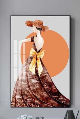 Ảnh gốc File tranh hiện đại pha lê gương KF69715 (độ nét cao) in tráng gương