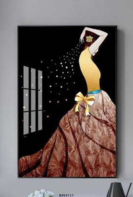 Chi tiết file tranh tráng gương File tranh hiện đại pha lê gương KF69717 (ảnh gốc)