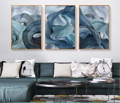 File in trần File tranh hiện đại pha lê gương KF69719 (bản gốc) trời sao