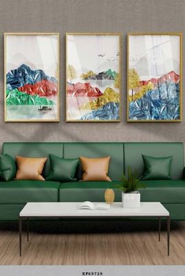 File gốc File tranh hiện đại pha lê gương KF69729 (in lụa) tranh thuận buồm