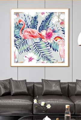 File gốc in ấn File tranh hiện đại pha lê gương KF69841 độ phân giải cao