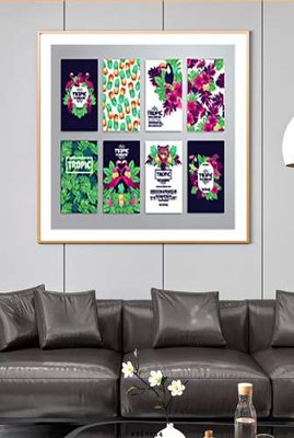 Tải file gốc File tranh hiện đại pha lê gương KF69854 (bản PSD) còn layer