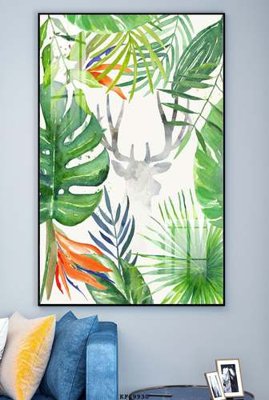 File gốc File tranh hiện đại pha lê gương KF69930 (in mica) làm bảng hiệu