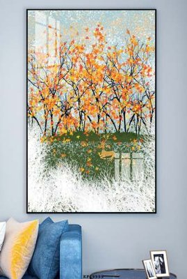 File tranh File tranh hiện đại pha lê gương KF69999 (bản gốc) in lụa 3D