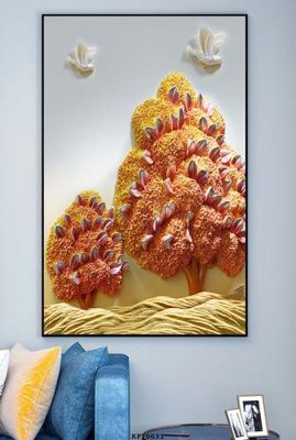 File in mica File tranh hiện đại pha lê gương KF70031 (bản gốc) sắc sảo