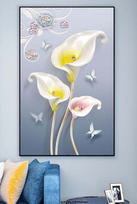 File tranh File tranh hiện đại pha lê gương KF70032 (gốc) chủ đề thiên nhiên