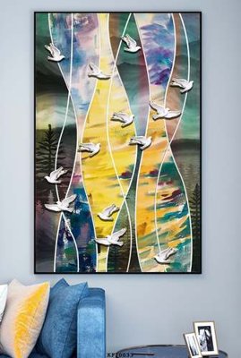 File gốc File tranh hiện đại pha lê gương KF70033 (chuẩn CMYK) cho nhà in