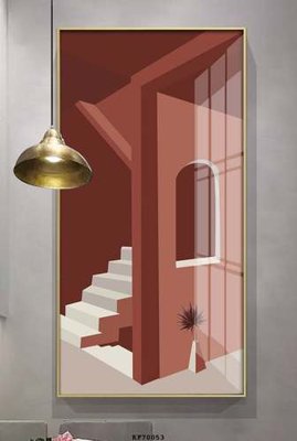 Hình ảnh file gốc File tranh hiện đại pha lê gương KF70053 cho in UV