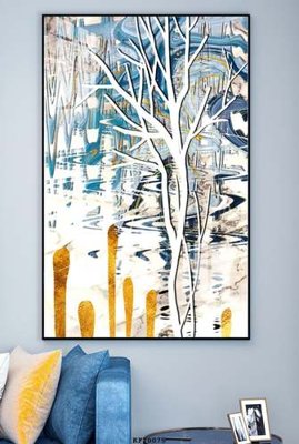 File gốc File tranh hiện đại pha lê gương KF70075 (in lụa) tranh thuận buồm