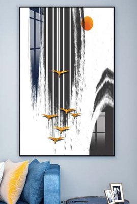 Tải file File tranh hiện đại pha lê gương KF70080 (gốc) chủ đề phong thủy