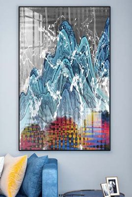 File gốc File tranh hiện đại pha lê gương KF70085 (cho in 3D) độc đáo