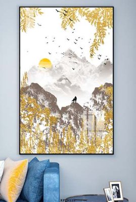 File in ấn File tranh hiện đại pha lê gương KF70115 (bản gốc) chất lượng cao