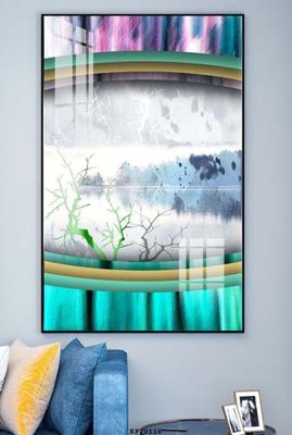 Ảnh gốc File tranh hiện đại pha lê gương KF70116 (nét căng) in mica