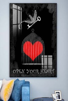 Hình ảnh gốc File tranh hiện đại pha lê gương KF70137 (để in khổ lớn)