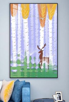 File gốc File tranh hiện đại pha lê gương KF70152 (in mica) trang trí