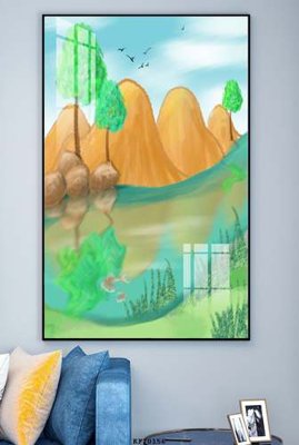 Download file gốc File tranh hiện đại pha lê gương KF70156 (độ nét cao)