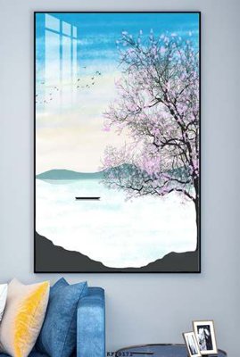 Tải file File tranh hiện đại pha lê gương KF70171 (PSD) cho in ấn quảng cáo