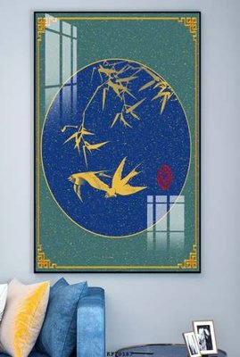 File gốc File tranh hiện đại pha lê gương KF70187 (in lụa) họa tiết 3D