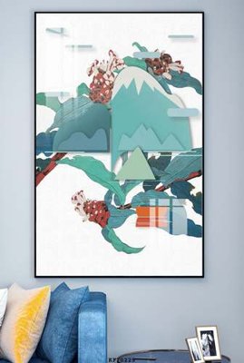 File gốc File tranh hiện đại pha lê gương KF70229 (phiên bản chuẩn) để in ấn